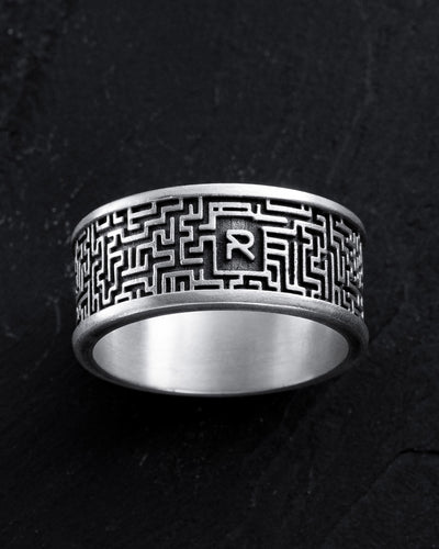Anillo de plata LABYRINTH — imagen principal