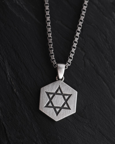 Colgante de plata STAR OF DAVID — imagen de producto 2