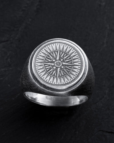 Inel din argint COMPASS ROSE — imaginea 2