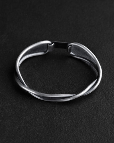 Brazalete de plata LINES — imagen principal