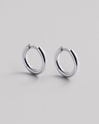 Cercei din argint THE HOOP S — imaginea 2