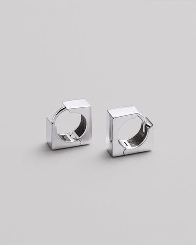 Pendientes de plata AUSTERE — imagen de producto 3