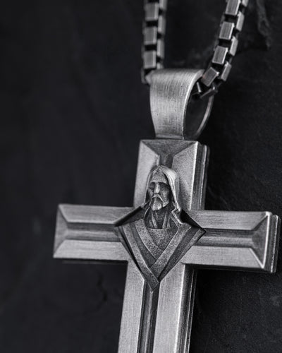 Ασημένιος σταυρός CRISTO REDENTOR — εικόνα προϊόντος 3