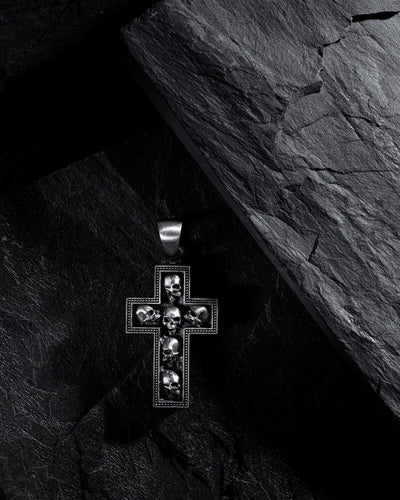 Silver cross INNER DEMONS — product view 3