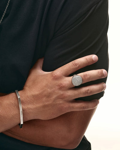 Brazalete de plata KRAFT — imagen de producto 2