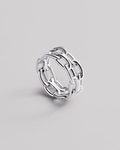 Inel din argint LOCK — imaginea 3