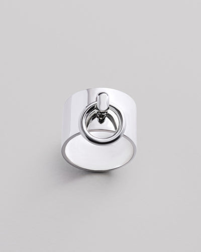 Silberner Ring BDSM