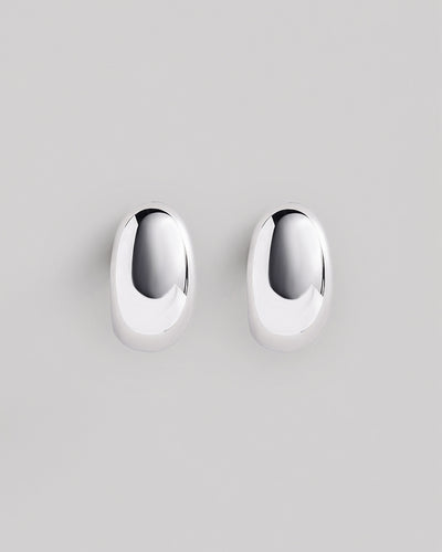 Silver stud earrings ROSÉE