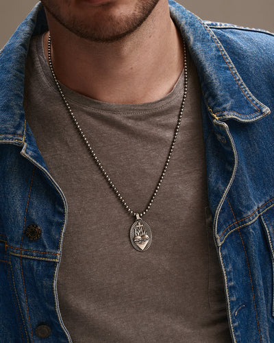 Colgante de plata SACRED HEART — imagen de producto 2