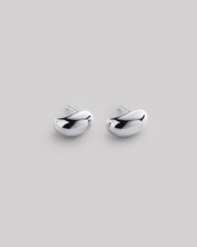 Silver stud earrings ROSÉE