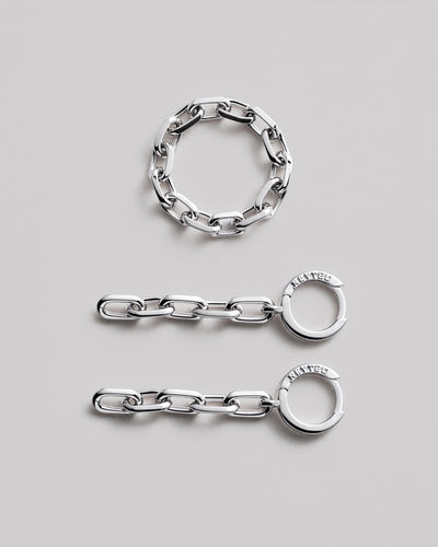 Silver earrings CHAIN