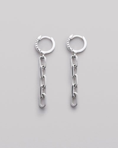 Silver earrings CHAIN