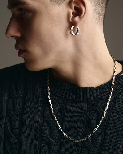 Silver single - earring SONRAI