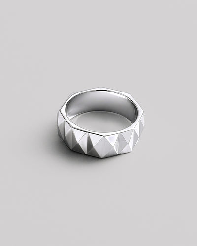 Silberring FACETTE