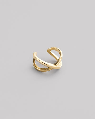 Μονό σκουλαρίκι — cuff TWIST (14k yellow gold) — κύρια εικόνα