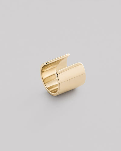 Enstaka örhänge - cuff GLOSS (14K gult guld) – produktbild 3