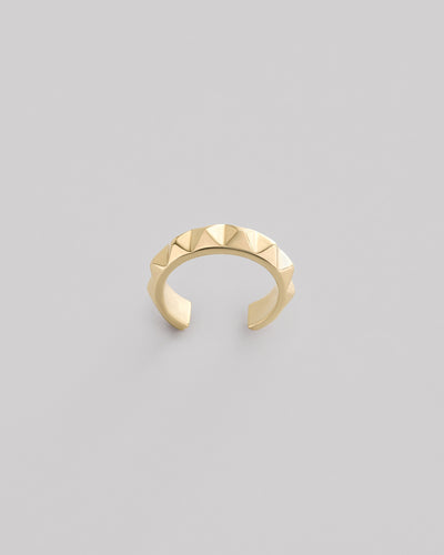 Earcuff individual VETTA de oro amarillo de 14 quilates — imagen de producto 2