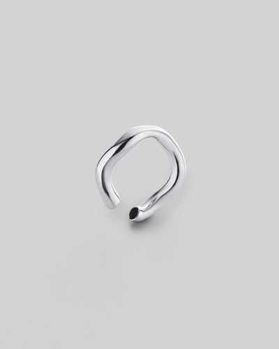 Ear cuff individual din argint AURA S — imaginea 3