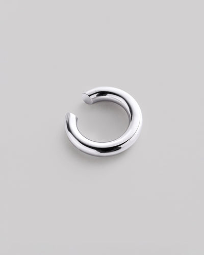 Серебряная одинарная серьга - кафф LIBRE