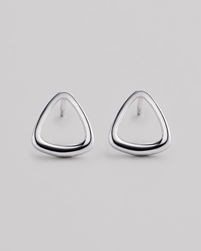 Silver stud earrings PETRA