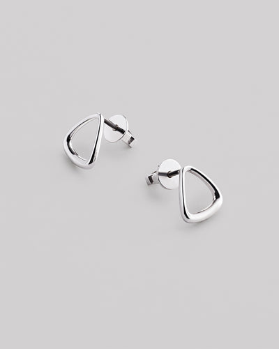 Silver stud earrings PETRA
