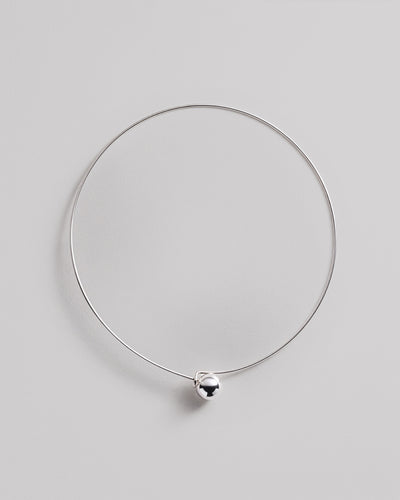 Silver necklace BUBBLE