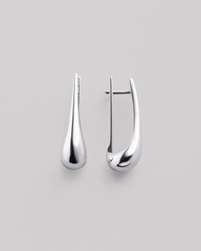 Silver earrings GOUTTE