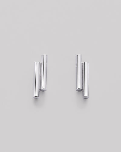 Silver stud earrings AUDACE