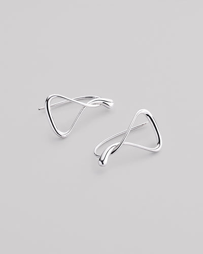 Silver earrings MUGEN