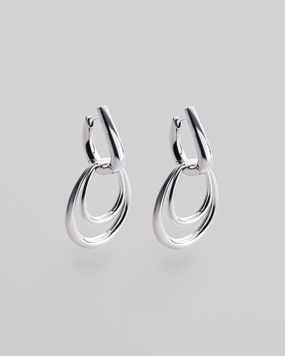 Silver earrings AÉRIEN