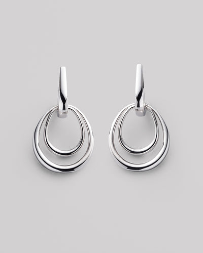 Silver earrings AÉRIEN