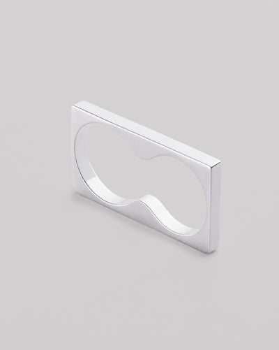 Silver ring PERFETTA (two-finger)