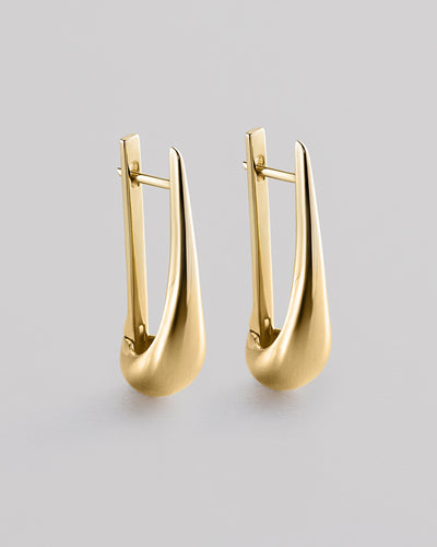 Ohrringe GOUTTE — 14 Karat Gelbgold — Ansicht 2