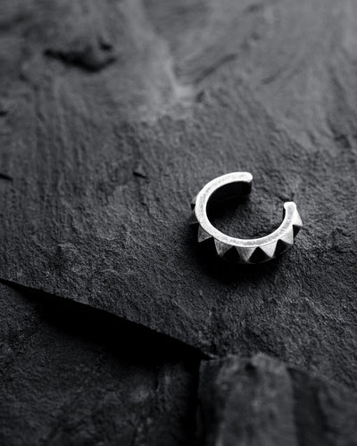 Ear cuff individual din argint PETRAM — imaginea 3