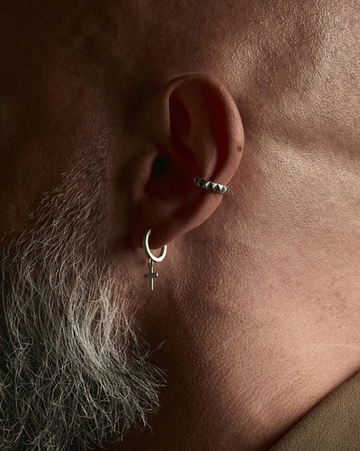 Ear cuff individual din argint PETRAM — imaginea 2