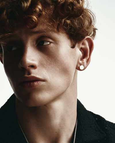 Boucle d'oreille unique en argent PUNKT — vue 2