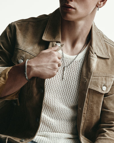 Stelt silverarmband DENKEN – produktbild 2
