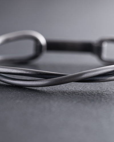 Brazalete de plata LINES — imagen de producto 3