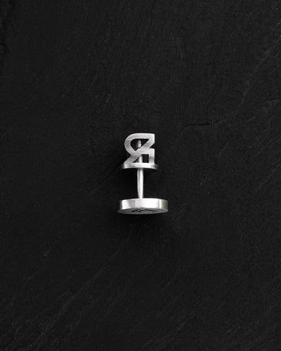 Pendiente individual de plata REYTEL — imagen de producto 3