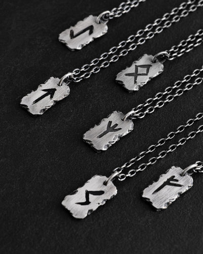 Серебряный кулон RUNE AMULET FEHU - ФЕХУ