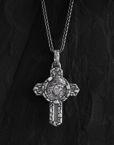 Cruz de plata JESUS CHRIST. ENLIGHTENMENT — imagen principal