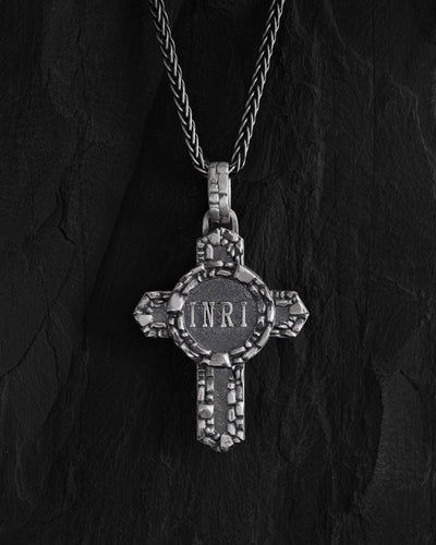Cruz de plata JESUS CHRIST. ENLIGHTENMENT — imagen de producto 3