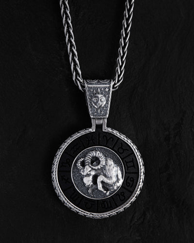 Silverhänge stjärntecken - ARIES med ebenholts – huvudbild