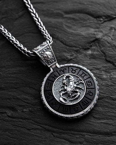 Silverhänge stjärntecken - SCORPIO med ebenholts – produktbild 3