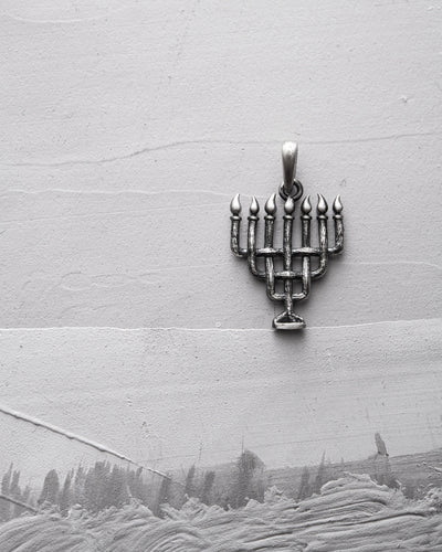Ασημένιο μενταγιόν MENORAH — εικόνα προϊόντος 3