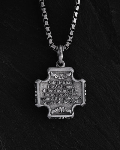Cruz de plata SAINT MICHAEL — imagen de producto 3