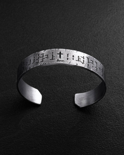 Brazalete de plata THE LORD'S PRAYER — imagen principal