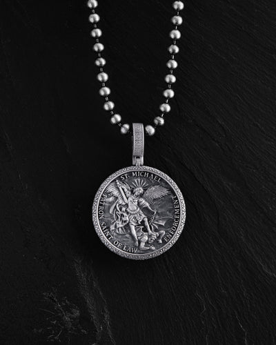 Pandantiv din argint ST. ARCHANGEL MICHAEL. PRAYER