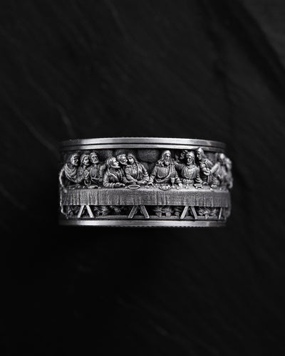 Bague en argent LA DERNIÈRE CÈNE (Léonard) — vue 3