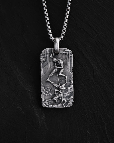 Silver pendant BOXE OMBRA